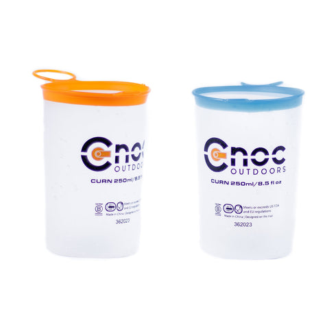 CNOC Outdoor Curn Collapsible Cups, Pair  (New Logo)